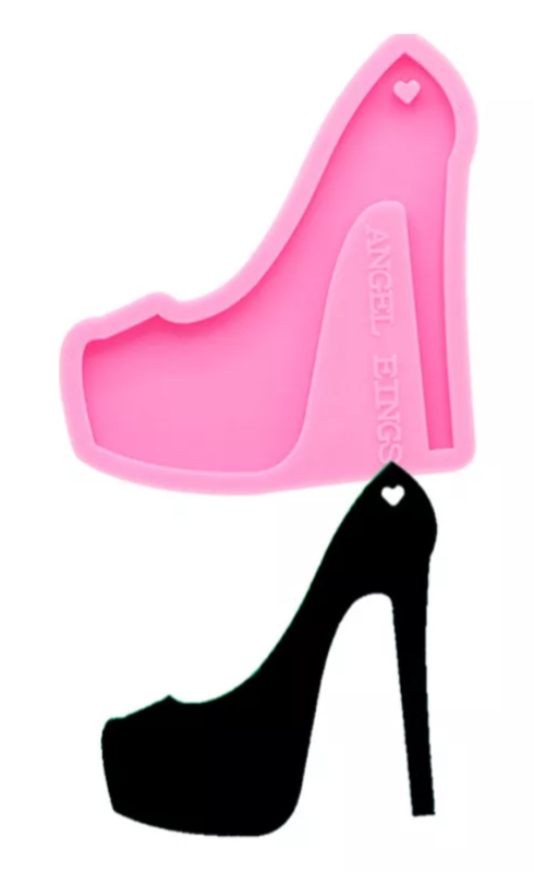 Molde Silicon Diseño Zapato De Tacón Colgar Decoración*