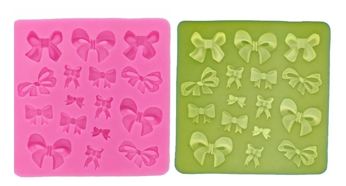 Molde De Silicon En Forma De Moños V8* - Imagen 4