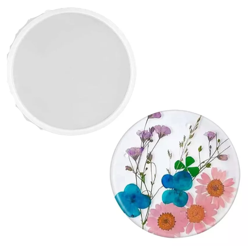 Molde Silicon Para Resina Circulo Redondo 6 Cm*