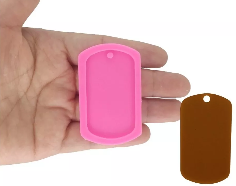 Molde Silicon Tipo Etiqueta Colgar Llavero*