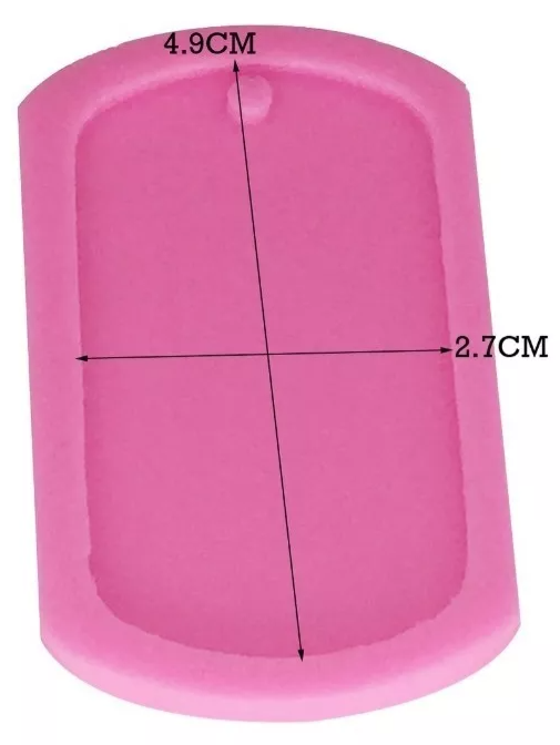Molde Silicon Tipo Etiqueta Colgar Llavero* - Imagen 2