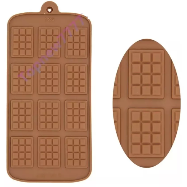 Molde Silicon De Chocolate Barra Tableta De Chocolate V2*