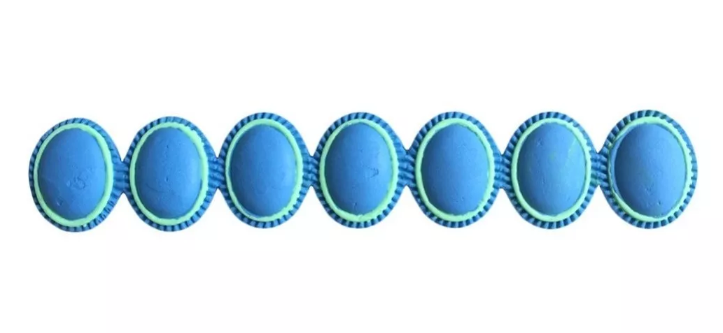 Molde Silicon Collar Diamante Fondant Joyería Camafeo* - Imagen 4