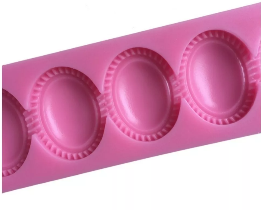 Molde Silicon Collar Diamante Fondant Joyería Camafeo* - Imagen 6