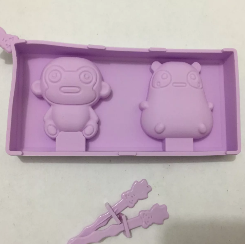 Molde Silicon Chico 2 Figuras Paletas Infantil* - Imagen 5