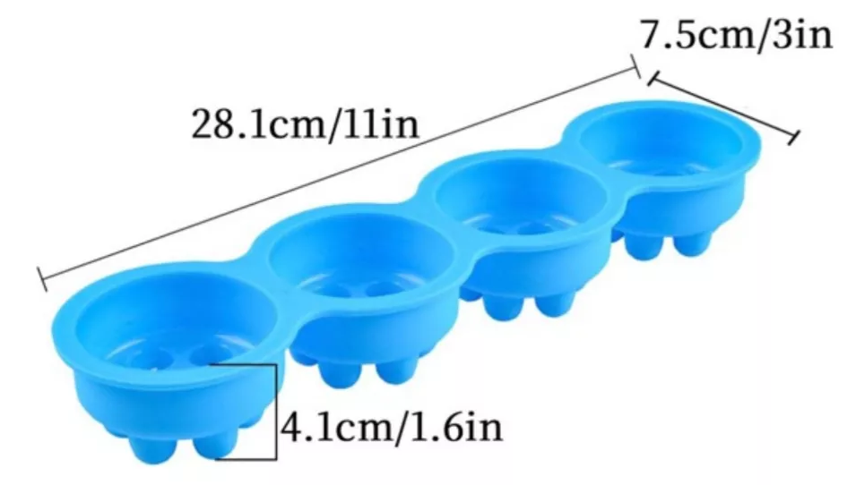 Molde Silicon Para Hacer Jabón Con Bolas De Masaje* - Imagen 4