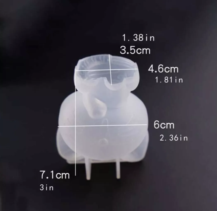 Molde Silicon Diseño Gato 3d Vela Decoración* - Imagen 2