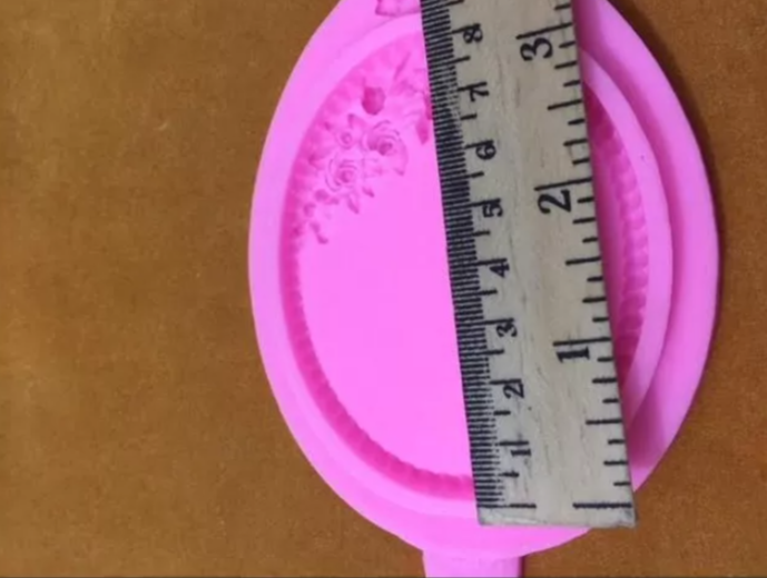 Molde Silicon Marco Pastel Estiqueta Barroco Para Decorar* - Imagen 4