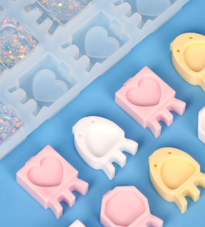 Molde De Silicon Kawaii Para Hacer Protector Llaves Grande* - Imagen 3