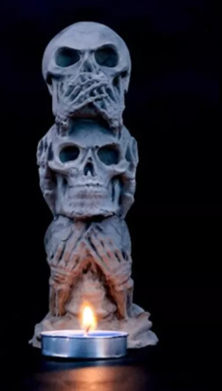 Molde Silicon Calaveras Halloween Decorar* - Imagen 2