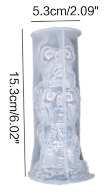 Molde Silicon Calaveras Halloween Decorar* - Imagen 4