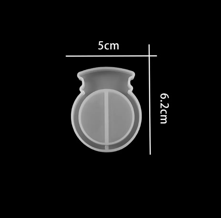 Molde De Silicon Bola Cristal Shaker Dije* - Imagen 3