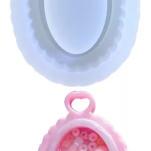 Molde Silicon Dije Ovalado Colgar Llavero*