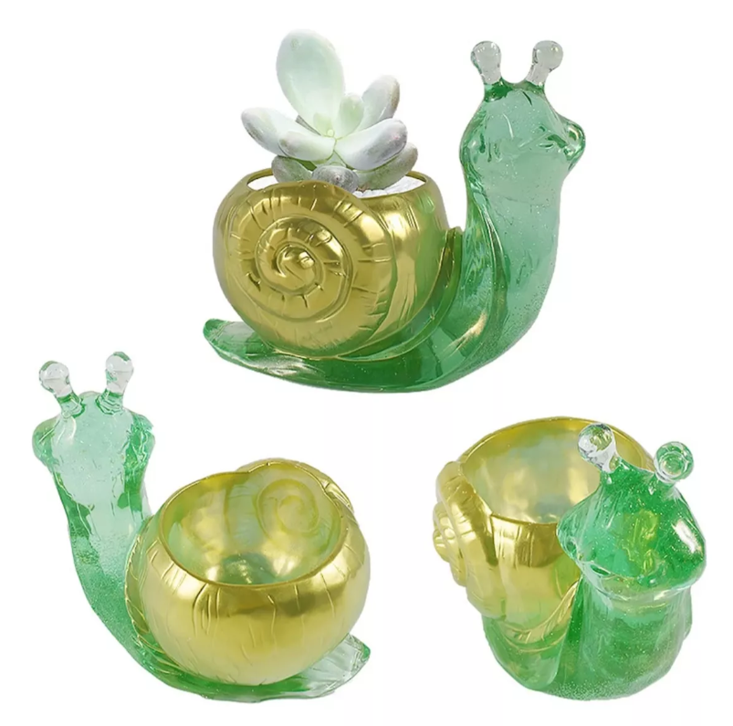 Molde De Silicon Para Maceta Forma De Caracol* - Imagen 3