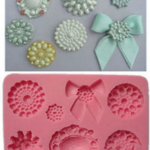 Molde Silicon Figuras Adornos Broches Moños Joyería*