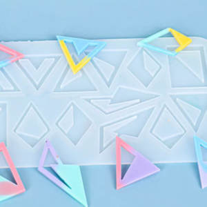 Molde Silicon Aretes Dijes Forma De Triángulo Rombo*