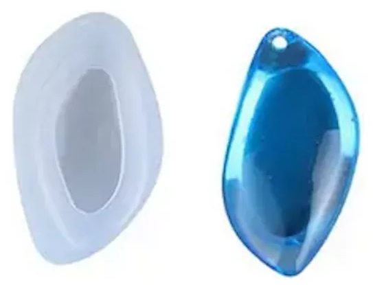 Molde Silicon Forma De Gota Joyería Dije #2 Colgante*