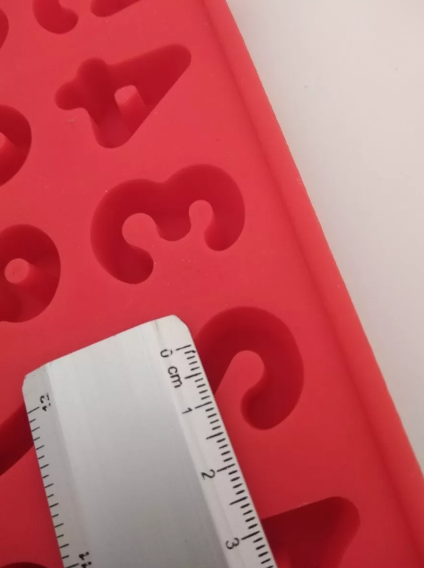 Molde De Silicon De Números Para Hacer Chocolate Fondant* - Imagen 5