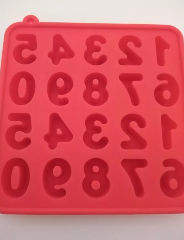 Molde De Silicon De Números Para Hacer Chocolate Fondant* - Imagen 3