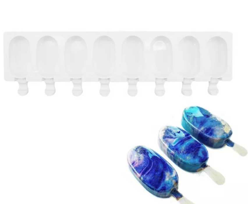 Molde De Silicon Paletas Mini Magnum #2 8 Cavidades* - Imagen 3