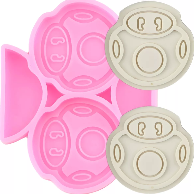 Molde Silicon Adorno De Popote Guerra*