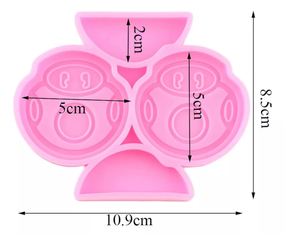 Molde Silicon Adorno De Popote Guerra* - Imagen 2