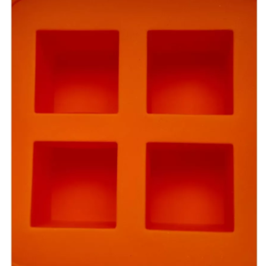 Molde Silicon Cuadrado Panecitos Hielo Jabón 3.8 X 3.8 Cm*