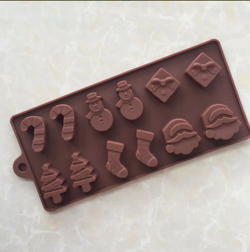 Molde Silicon Navidad Santa Pino Regalo* - Imagen 2