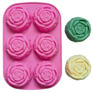Molde De Silicon De Rosas Jabon # 1*