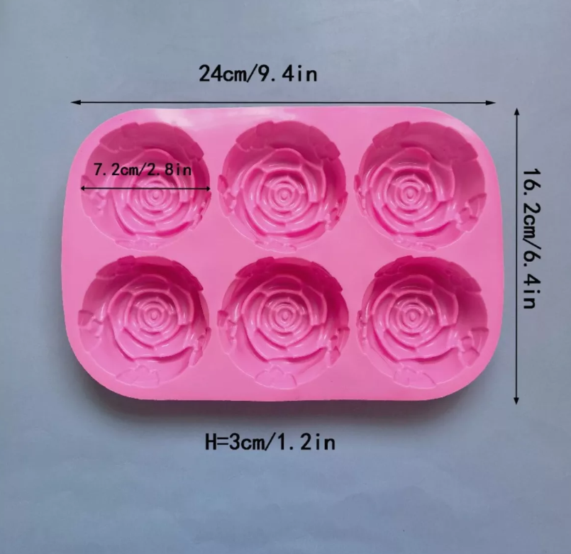 Molde De Silicon De Rosas Jabon # 1* - Imagen 3