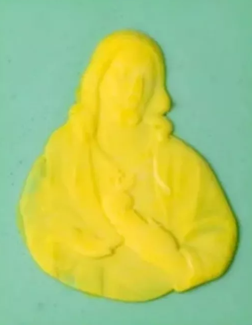 Molde Silicon Rectángulo Jesús 1era Comunión 7.5 X 6 C* - Imagen 2