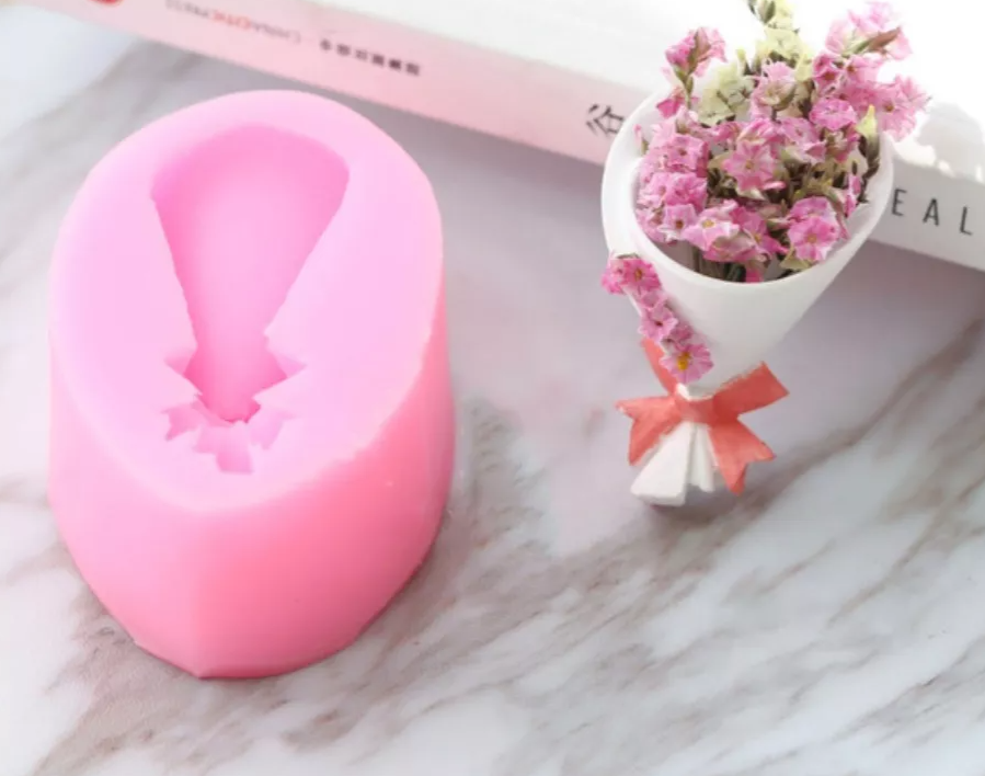 Molde De Silicon Mini Bouquet Ramo De Rosa* - Imagen 4