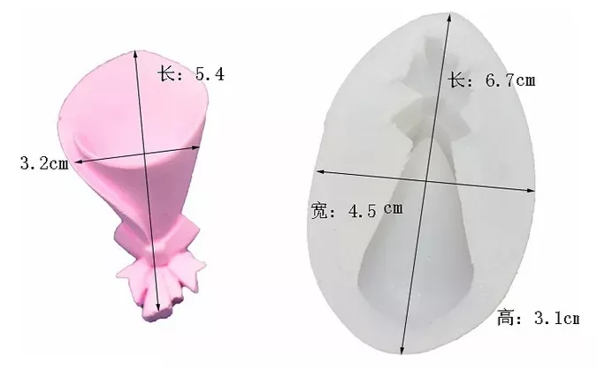 Molde De Silicon Mini Bouquet Ramo De Rosa* - Imagen 3
