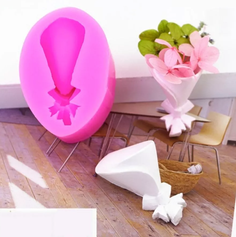 Molde De Silicon Mini Bouquet Ramo De Rosa* - Imagen 5