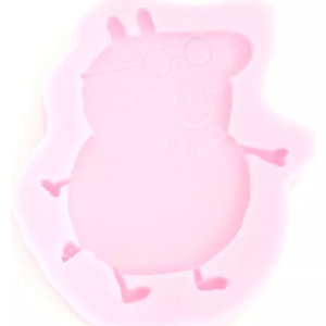 Molde De Silicon Familia Cerditos Pig Papá*