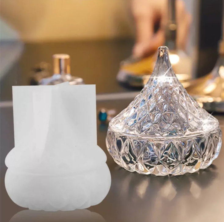 Molde Silicon Cajita Joyero Alhajero Redonda Con Tapa #2* - Imagen 5