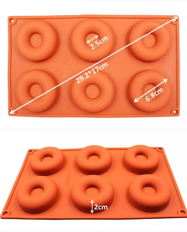 Molde Silicon Donitas Donas 6 Cavidades* - Imagen 3