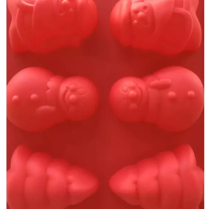 Molde Silicon Navidad Santa Claus Muñeco De Nieve Pino*