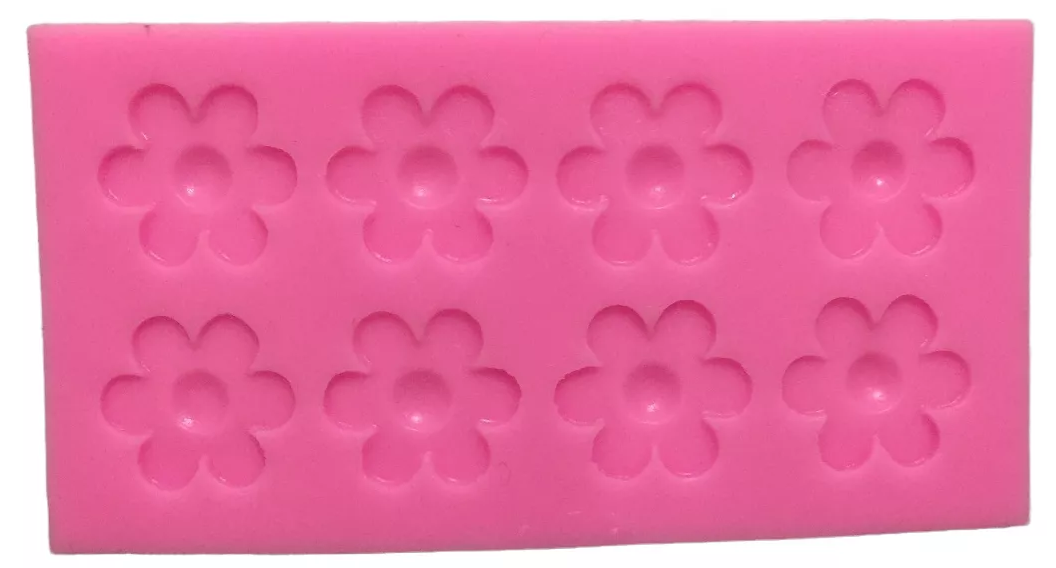 Molde De Silicon Tapete Cenefa Flores Doble Hilera*