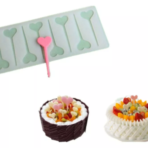 Molde Silicon Chocolate Corazones Largos Decoración Pastel#2*