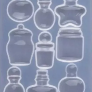 Molde De Silicon Para Decorar Tarros Y Perfumeros Mini*
