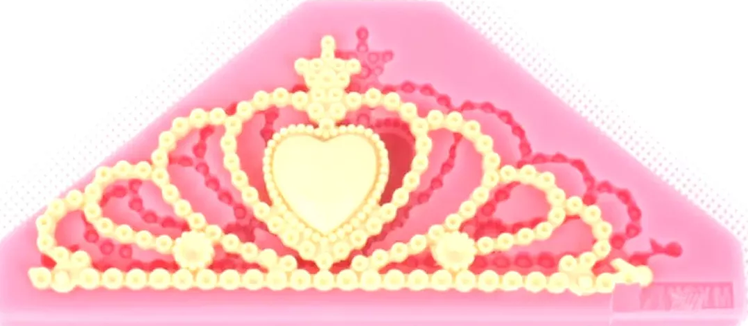 Molde Silicon Para Hacer Coronita Con Corazon Corona*