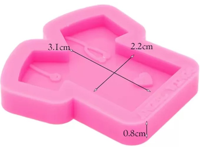 1 Molde Silicon Diseño De Uniforme De Médico Chico* - Imagen 7