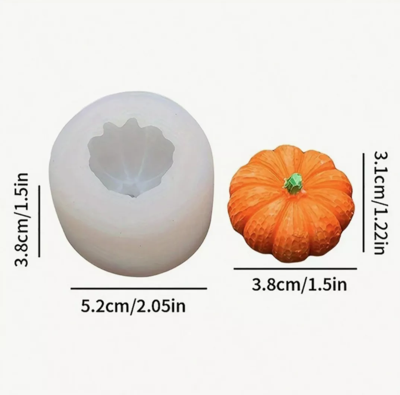 1 Molde Silicon Forma De Calabaza Chica Decoración Halloween* - Imagen 2