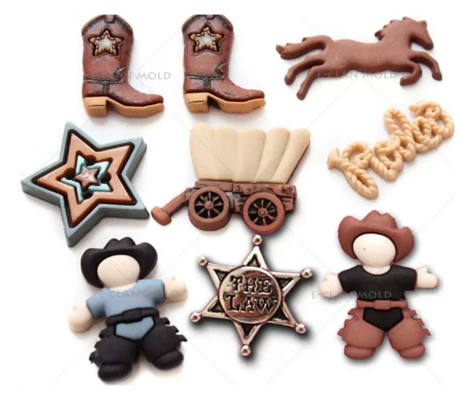 Molde De Silicon Estilo Vaqueros Vaquero Bota #2* - Imagen 3