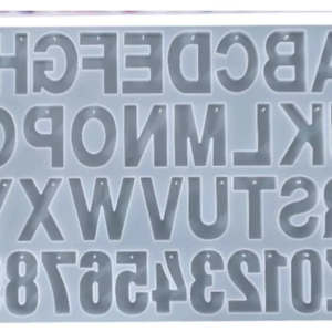 Molde Silicon Para Llaveros De Letras Abecedario Epoxy Resin*