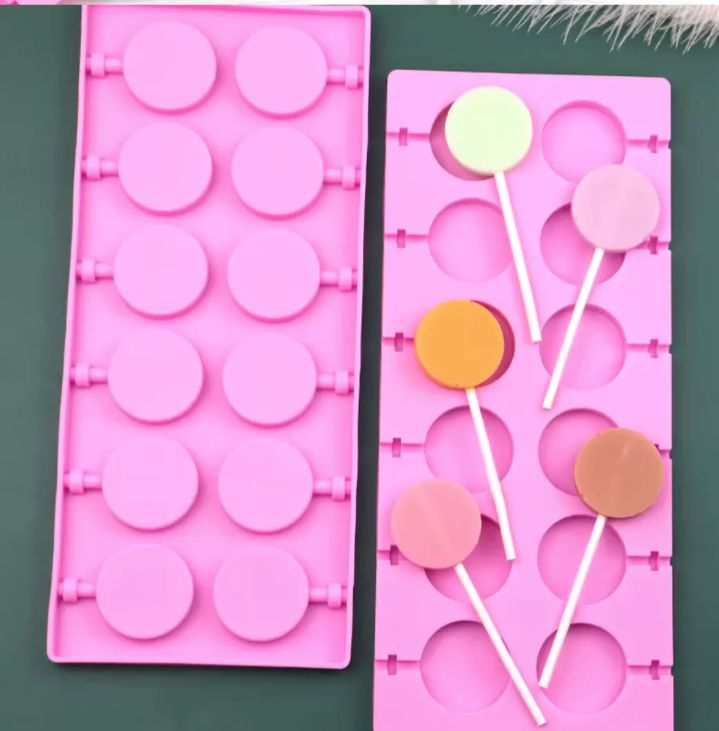 Molde Silicon Para Paletas De Caramelo Redondas* - Imagen 3