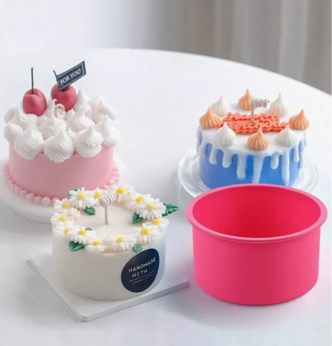 Molde De Silicon Pastel Redondo # 2* - Imagen 3