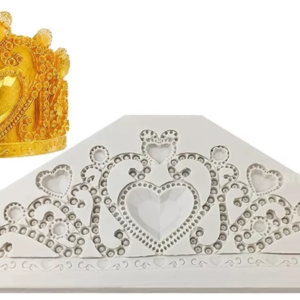 Molde Silicon Cake Topper De Corona Tamaño Grande Coronita*