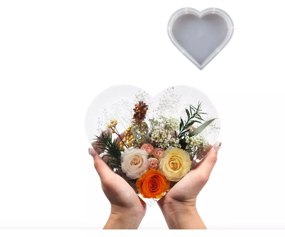 Molde De Silicon Encapsular Corazon*
